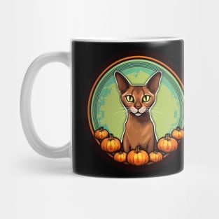 Abyssinian Cat Halloween, Cat Lover Mug